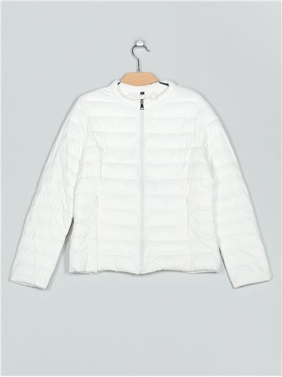 Ultra light quilted down puffer jacket white (42-50)