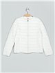 Ultra light quilted down puffer jacket white (42-50)