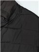 Quilted down puffer jacket with hood black (42-50)