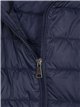 Quilted down puffer jacket with hood navy (42-50)