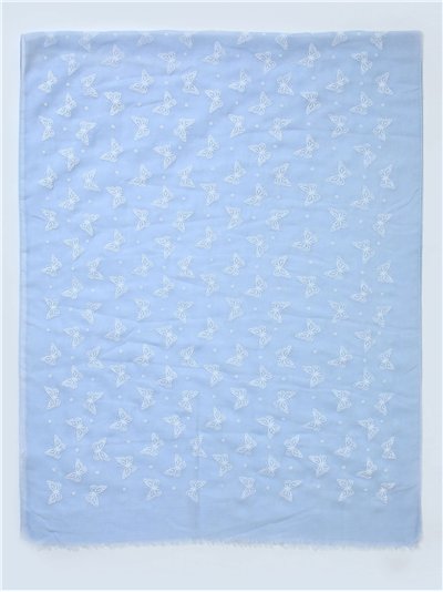 Pañuelo mariposas 70 X 180CM