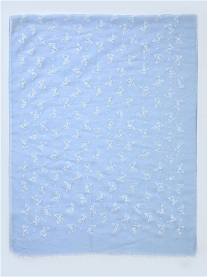 Pañuelo mariposas 70 X 180CM