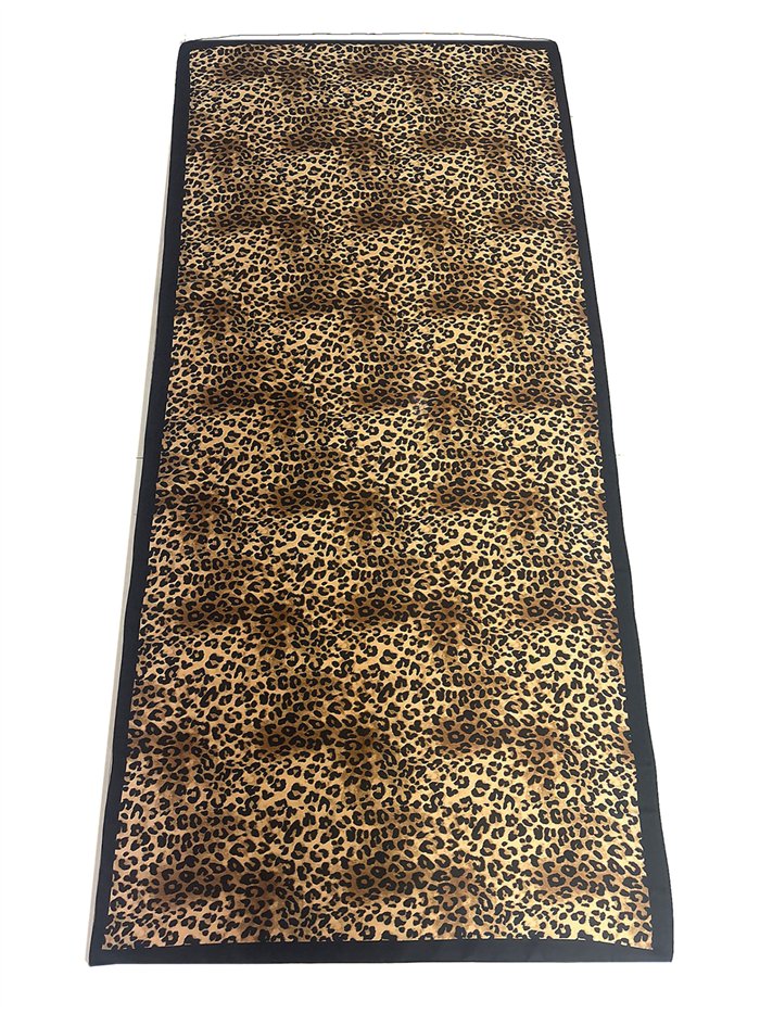 Pañuelo leopardo efecto seda 90 X 180CM