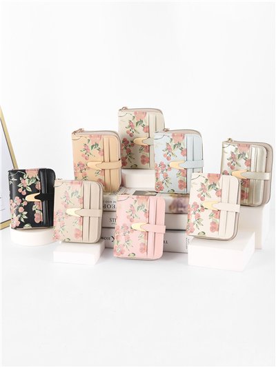 Monedero floral colores surtidos