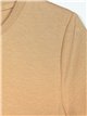 Camiseta básica cuello redondo camel (S-XXL)