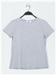 Round neck basic t-shirt gris-claro (S-XXL)