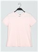 Round neck basic t-shirt rosa (S-XXL)