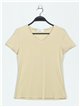 V-neck basic t-shirt verde-oliva (S-XXL)