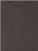 V-neck basic t-shirt gris-oscuro (S-XXL)