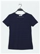 V-neck basic t-shirt marino (S-XXL)