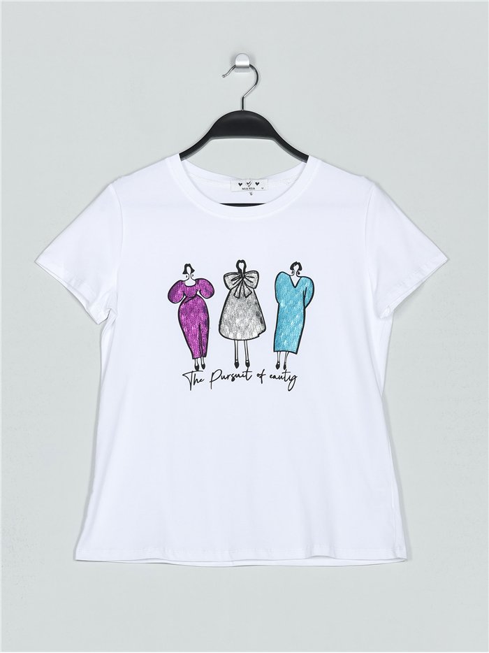 Camiseta girls blanco (M-L-XL-2XL)