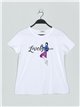 Girl t-shirt blanco (M-L-XL-2XL)