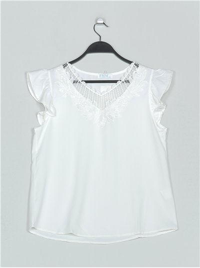 Blusa guipur blanco (M/L-XL/XXL)