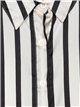 Striped satin shirt beis (S-3XL)