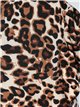 Leopard print t-shirt with ruffle trims (M/L-XL/XXL)