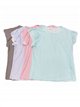 Striped t-shirt with ruffle trims (M/L-XL/XXL)