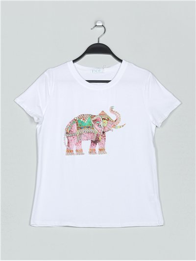 Camiseta elefante perlas (M/L-XL/XXL)