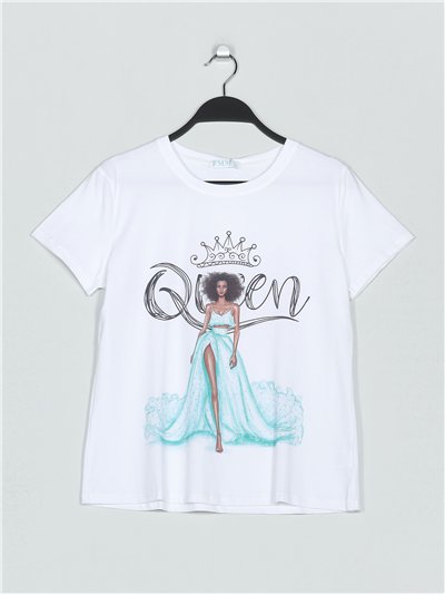 Camiseta queen strass (M/L-XL/XXL)