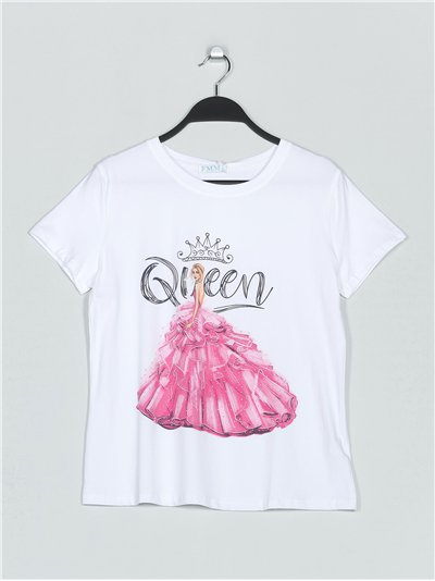 Camiseta queen strass (M/L-XL/XXL)