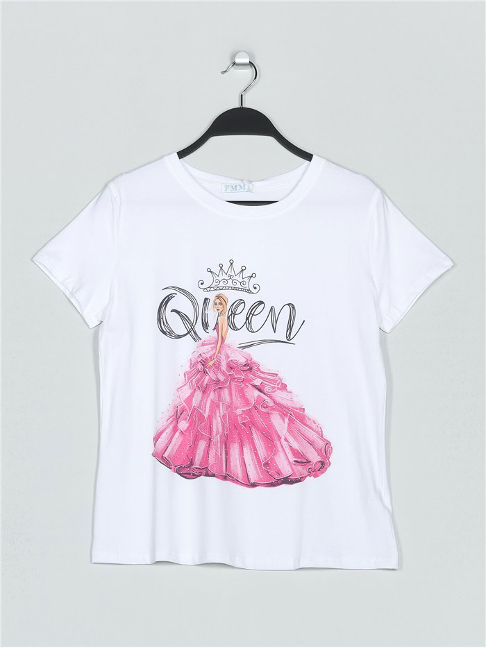 Queen t-shirt with rhinestone (M/L-XL/XXL)