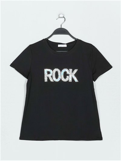 Camiseta rock lentejuelas (M/L-XL/XXL)