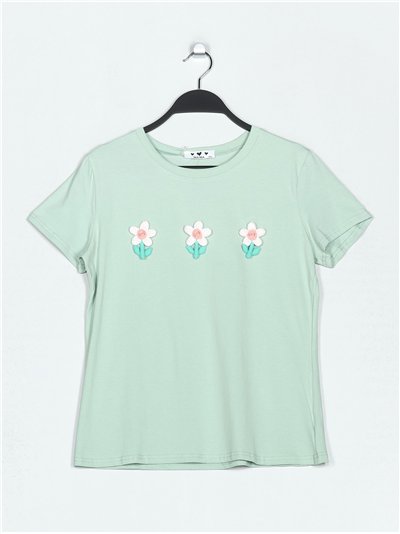 Camiseta flores punto (M/L-XL/XXL)