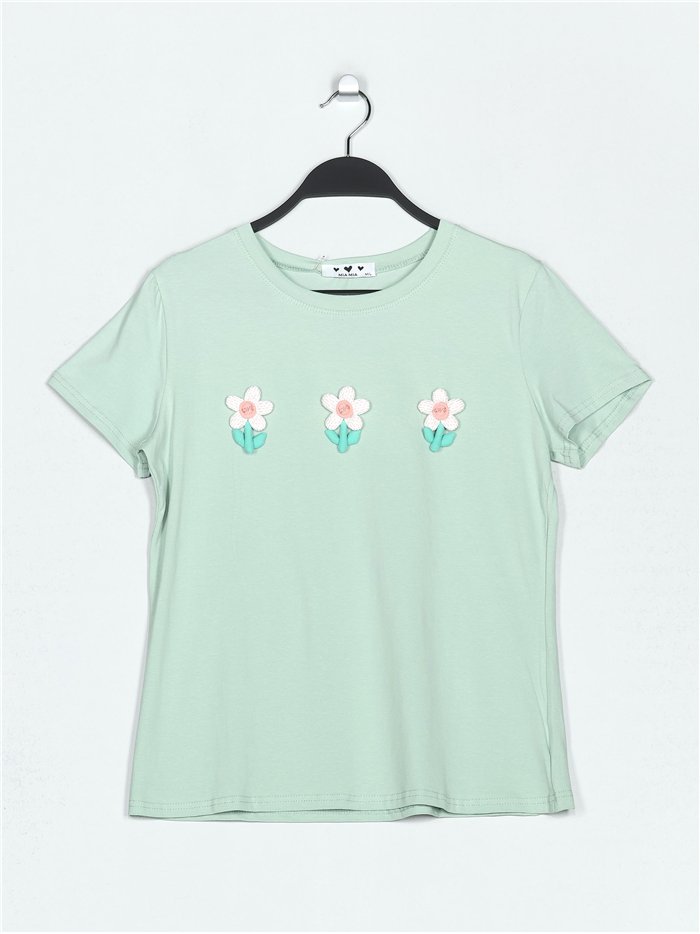 Camiseta flores punto (M/L-XL/XXL)