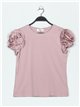 T-shirt with ruffle trims (M/L-XL/XXL)