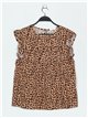 Blusa pliegues leopardo (M/L-XL/XXL)