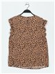 Blusa pliegues leopardo (M/L-XL/XXL)