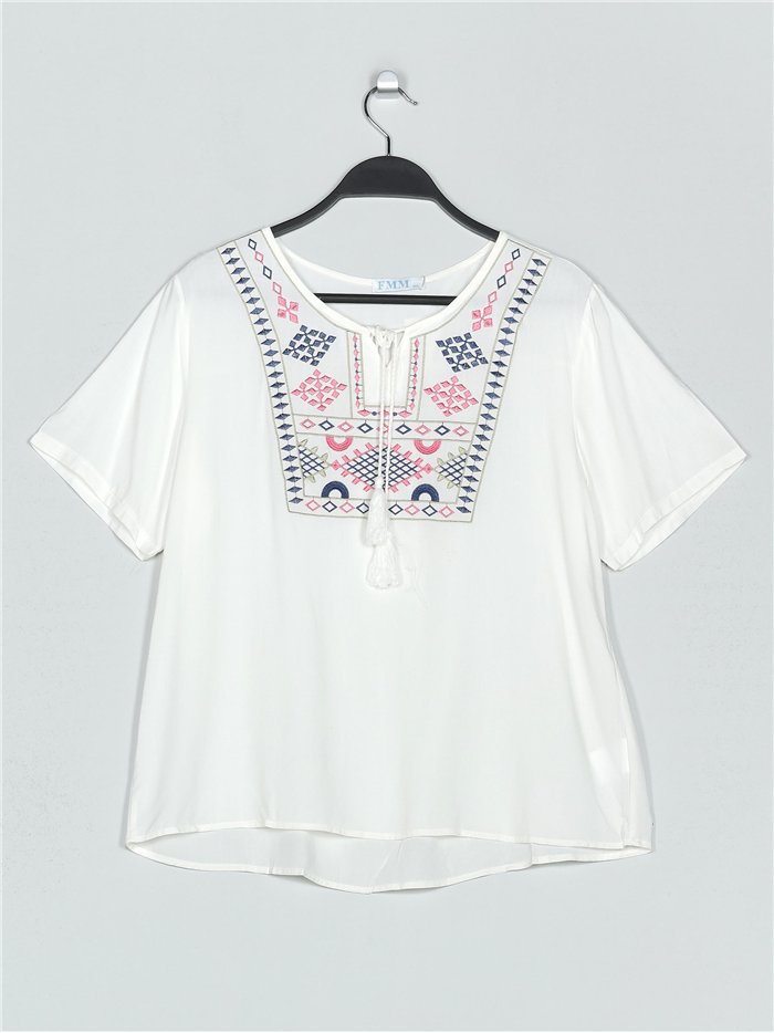 Oversized embroidered blouse (M/L-XL/XXL)