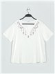 Blusa bordada efecto lino (M/L-XL/XXL)