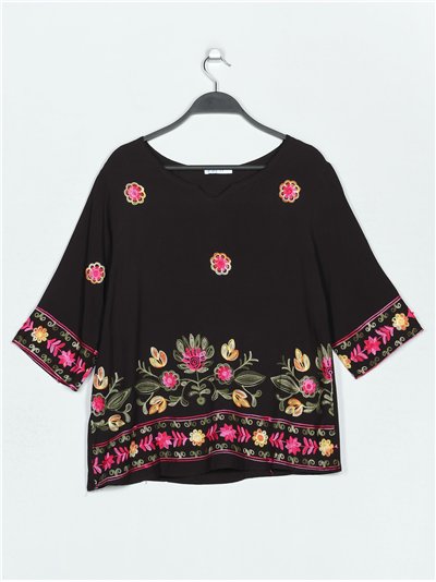 Embroidered floral blouse (M/L-XL/XXL)