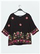 Blusa floral bordada (M/L-XL/XXL)