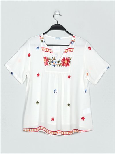 Embroidered floral blouse (M/L-XL/XXL)