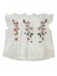 Embroidered blouse with ruffle trims (M/L-XL/XXL)