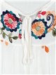 Blusa amplia floral bordada (M/L-XL/XXL)