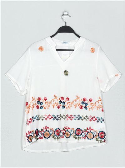 Embroidered floral blouse (M/L-XL/XXL)