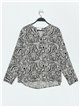 Plus size printed blouse (S-3XL)