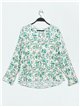 Plus size printed blouse (S-3XL)