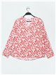 Plus size floral blouse (S-3XL)