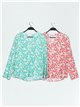 Plus size floral blouse (S-3XL)