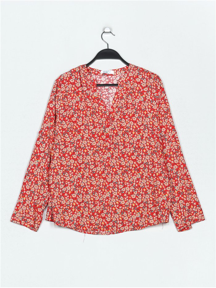 Plus size floral blouse (S-3XL)