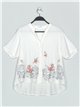 Co-Ord Plus size embroidered shirt + trousers (M/L-XL/XXL)