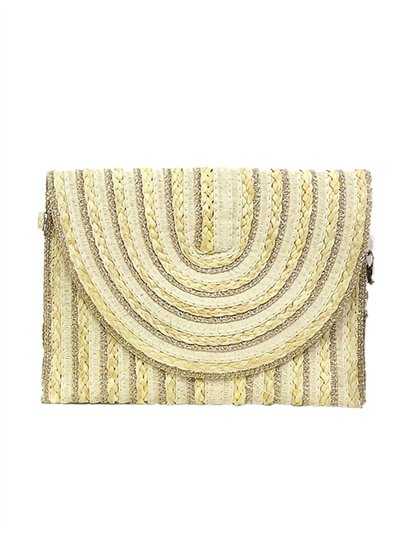 Raffia effect clutch