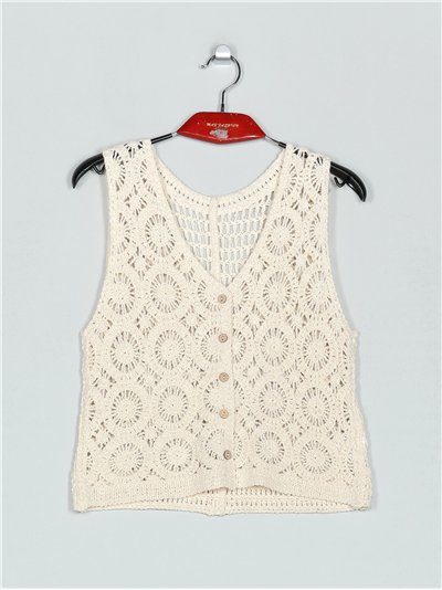 Chaleco crochet (M/L-XL/2XL)