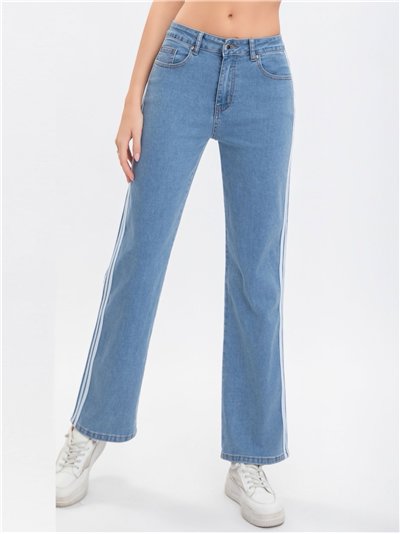 Jeans franjas azul (S-XXL)