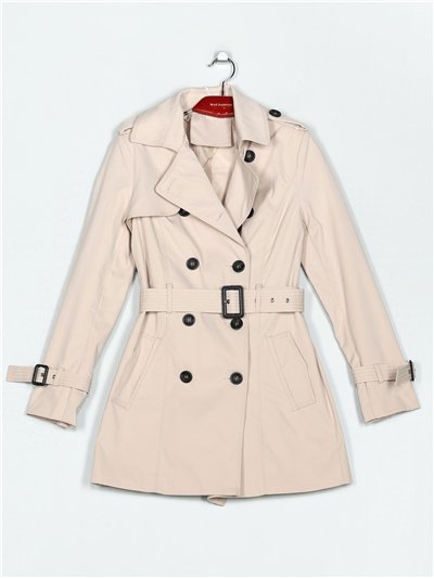 Trench botones beige (S-M-L-XL)