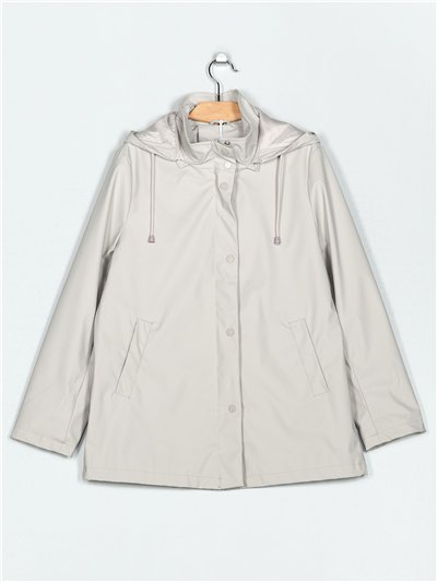 Parka Water repellent efecto piel stone-rice (M-L-XL-XXL)