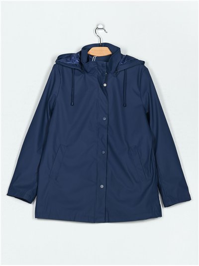 Parka Water repellent efecto piel navy (M-L-XL-XXL)